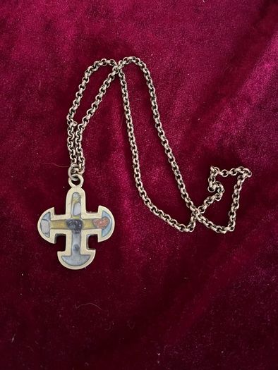 Canterbury cross necklace
