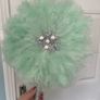 Traditional Nigerian Asoebi style dress for wedding or special occasion comes with Traditional fan also Image 8