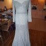 Debs dress - Embellished pearl & diamond cocktail evening maxi dress w train size 10/12 Mint Green Image 4