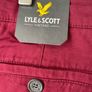 Lyle & Scott vintage skinny fit jeans colour claret jug size 36/32 New Image 3