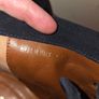 Mulberry Ink Blue Studded Wedges Size 41 Image 6