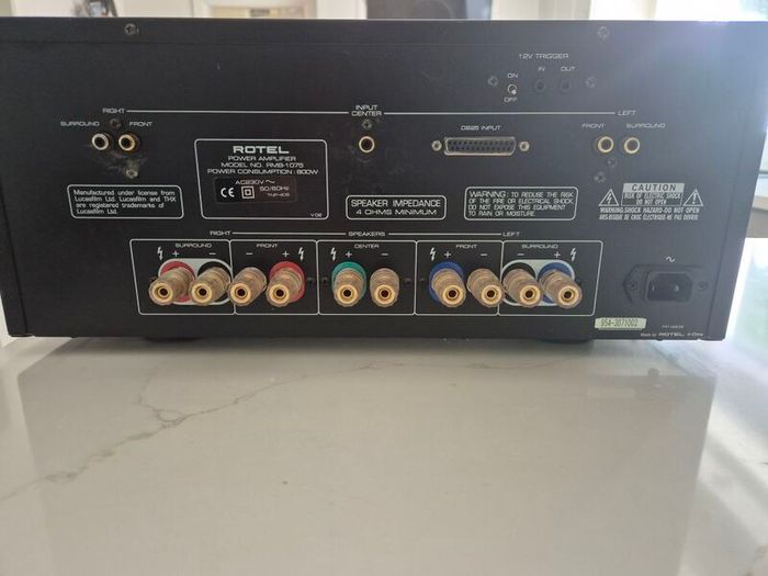 Rotel RMB 1075 5 channel THX certified AV Power Amp