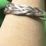 Handmade sterling silver Triskele woven ring. Size K Image 5