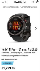 Garmin fenix 8 pro 51mm Amoled Brand New Sealed RECEIPT