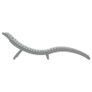 Sun Lounger Grey Solid Wood Acacia Grey Image 4