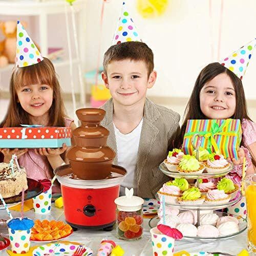 Chocolate Fountain Fondue Large Set | 500ml Capacity Electric 3-Tier Machine with Hot Melting Pot Base