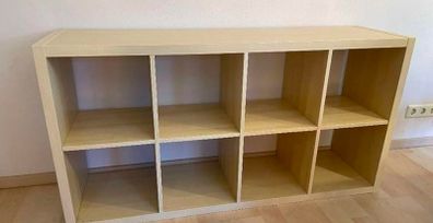 2 x Kallax Units (1 oak, 1 white)