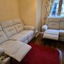 3+2 Montana Grey & Beige fabric recliner sofa Image 9