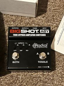 aby amp selector big shot radial guitar pedal