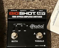 aby amp selector big shot radial guitar pedal