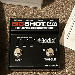 aby amp selector big shot radial guitar pedal