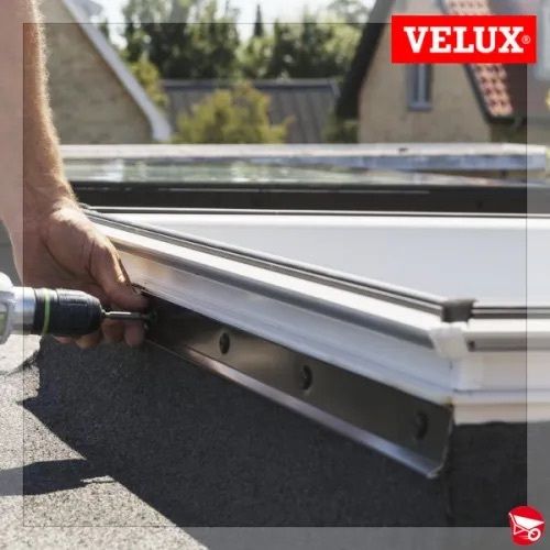 Velux 60cmx60cm curved glass rooflight for flat roof