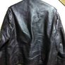 Men's Leathercraft Vintage Cafe Racer Motorcycle Jacket Dk Brown L Large Reg VGC Image 8