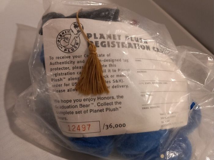 Beanie bears Planet Plush "Honors"