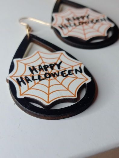 Happy Halloween Waterdrop Earrings