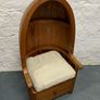 Late Victorian Pine Porters Chair. Image 10