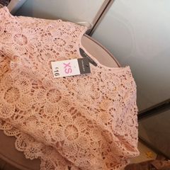 Lovely cotton crochet ladies top