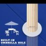 Folding 4 Seater Table for Camping Image 2