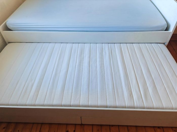Single beds and two mattresses included