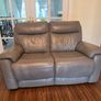 Leather sofas manual reclined in good condition Image 3