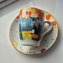 Ceramic cup and saucer (small) Image 2