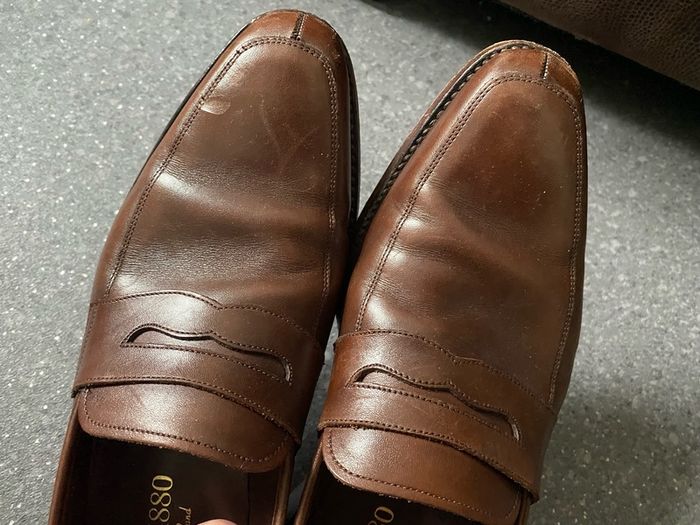 Loake 1880 Leven Loafer Brown Made in England size UK6 1/2 Leather