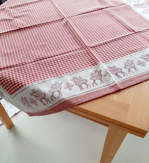 2026 Festive gingham tablecloth 1mt