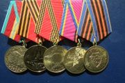 Five Soviet/Russia Military Medals.Full Size Originals.