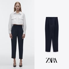 3 Pairs Zara High Waisted Cigarette Trousers / Size M
