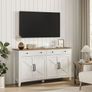 Vintage Country House Sideboard  Elegant Storage Cabinet with Sliding Doors, Adjustable Shelves, and Spacious Drawers Image 3