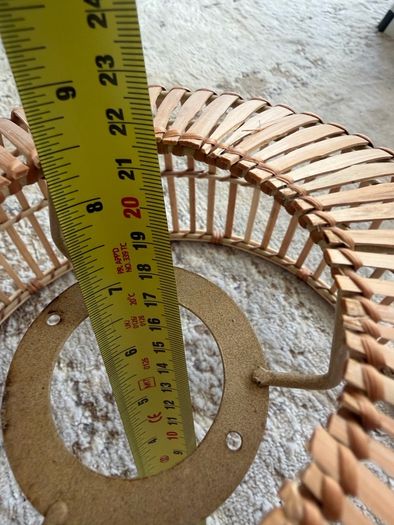 30cm Rattan style light shades x 2