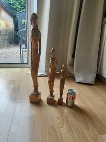 Wooden 3 piece figures