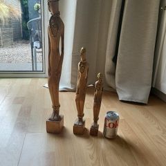 Wooden 3 piece figures