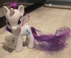 Rarity 3 inch Brushable MLP G4 My Little Pony 2010