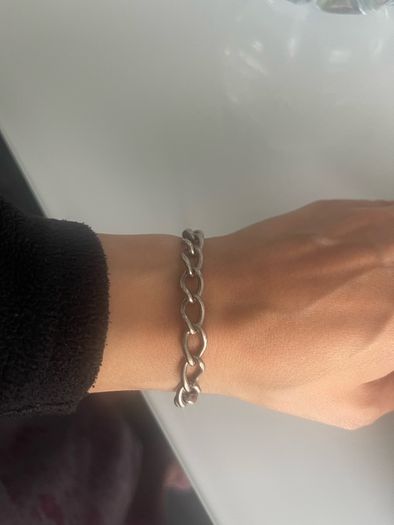 Men's Sterling Silver 925 Link Bracelet 23 cm