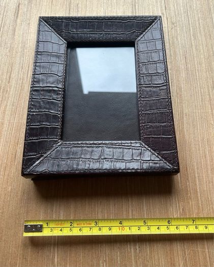 Faux Alligator/Crocodile Table Top Picture Frame