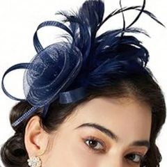 Beautiful Hair Fascinator with Feathers