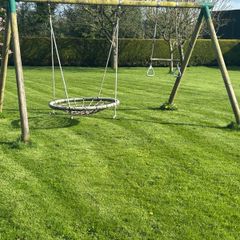 wooden swing set