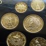 Italy euro coins set 24k Gold plated & Rhodium gilt Colosseum Rome medal limited edition Image 5
