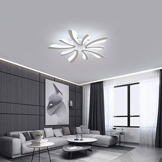 Ceiling Light Dimmable, LED Ceiling Lighting 48W 4000LM, 3000K-6500K, Acrylic Modern Lighting Fixture with Remote Control for Living Room Bedroom (FREE POSTAGE)