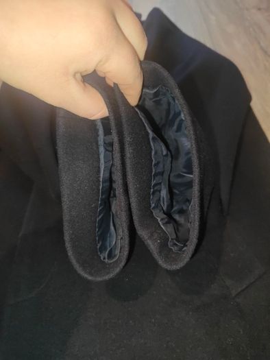 Men's Bugatti Wool & Cashmere Overcoat Made in Germany Black Vintage