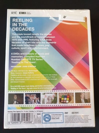 Reeling in the Years Decades RTE DVD 70s 80s 90s Irish Ireland Television TV