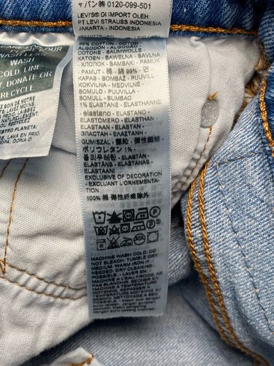 Levi's 501 Curve Ladies Light Blue Denim Jeans W28 L32