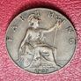 1925 George V Farthing coin Image 4