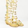 Chanel Gold Gladiator Sandals Size 40 Image 5