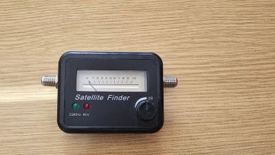 Satellite signal finder meter