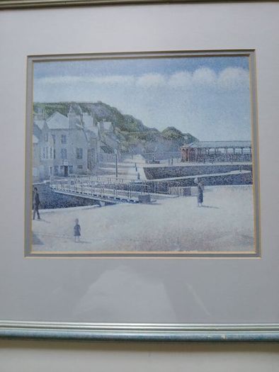 picture print of Lossiemouth a coastal town in Moray Scotland east of Burghead