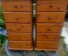 2 solid wood bedlockers