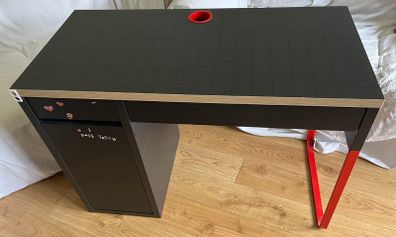 Ikea Micke Desk Black 105x50