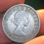 1956 Florin /Two Shillings Elizabeth II Image 2